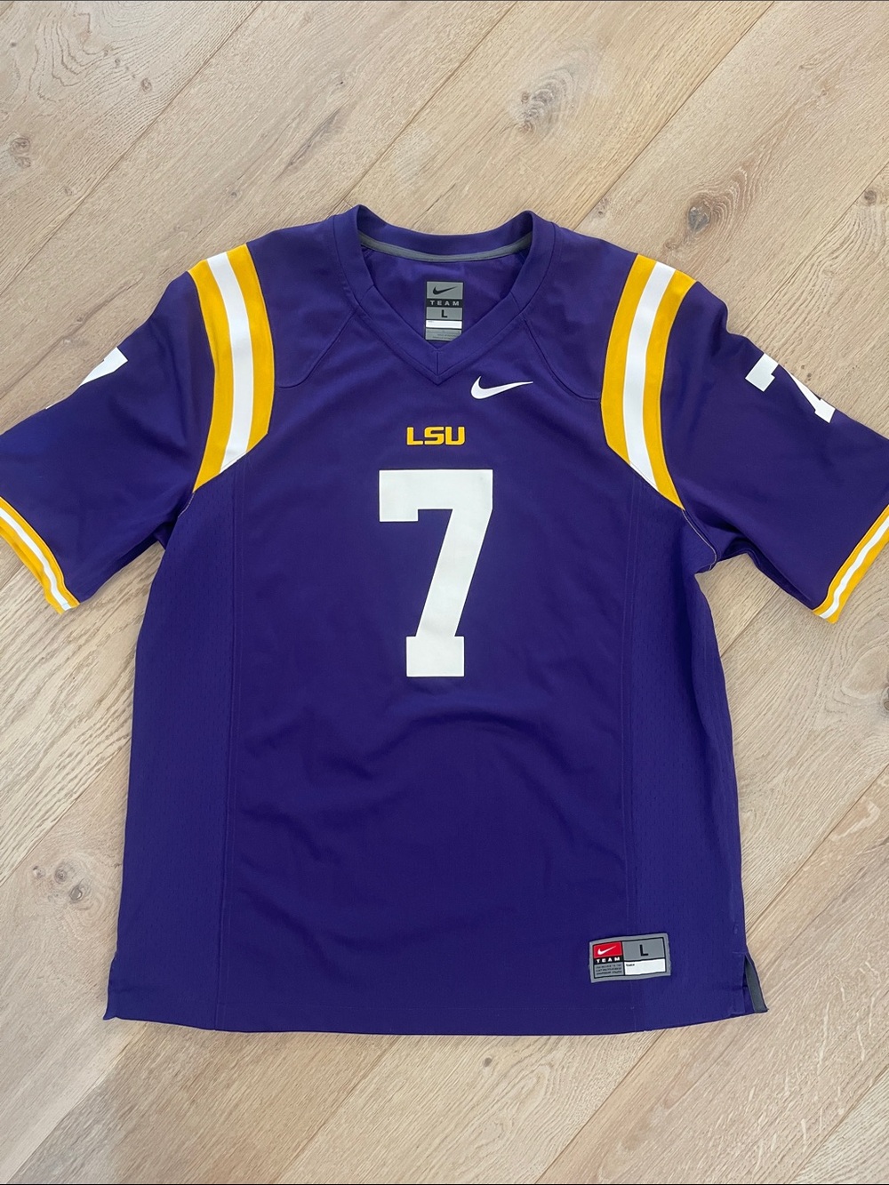 Nike Purple LSU #7 Football Jersey - Men's